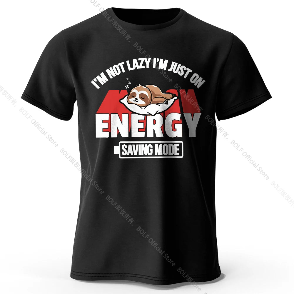 Saving Mode – Oversized Unisex Cotton T-Shirt