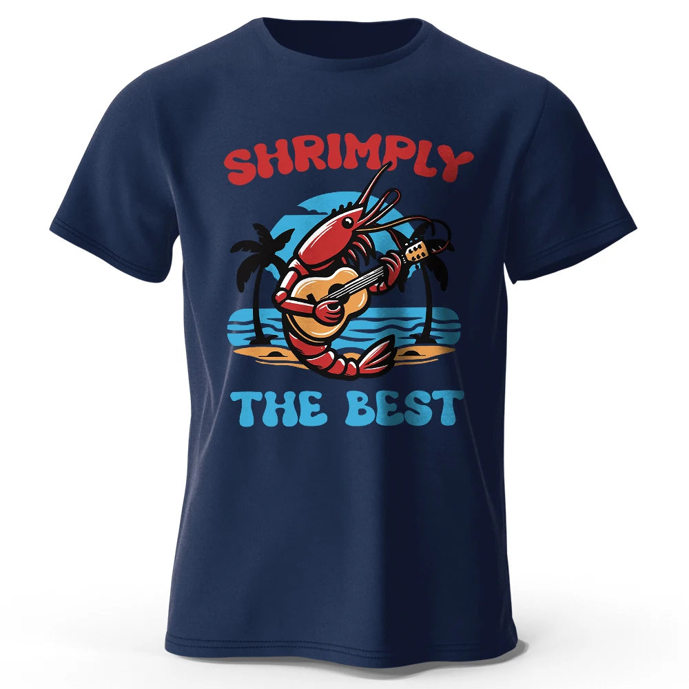 Shrimply The Best – Oversized Unisex Cotton T-Shirt