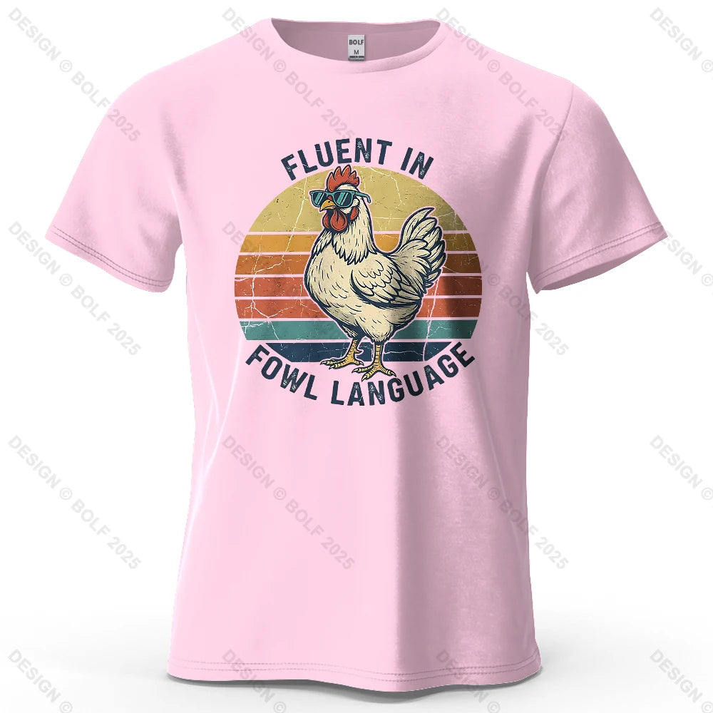 Cool Chicken Oversized Funny Graphic T-Shirt