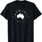 Australia Day Map T-Shirt - Kangaroo Koala Boomerang
