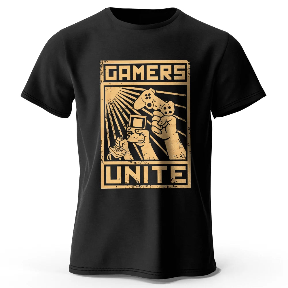 Gamers Unite – Oversized Unisex Cotton T-Shirt