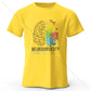 Creative Mind Map Printed 100% Cotton T-Shirt