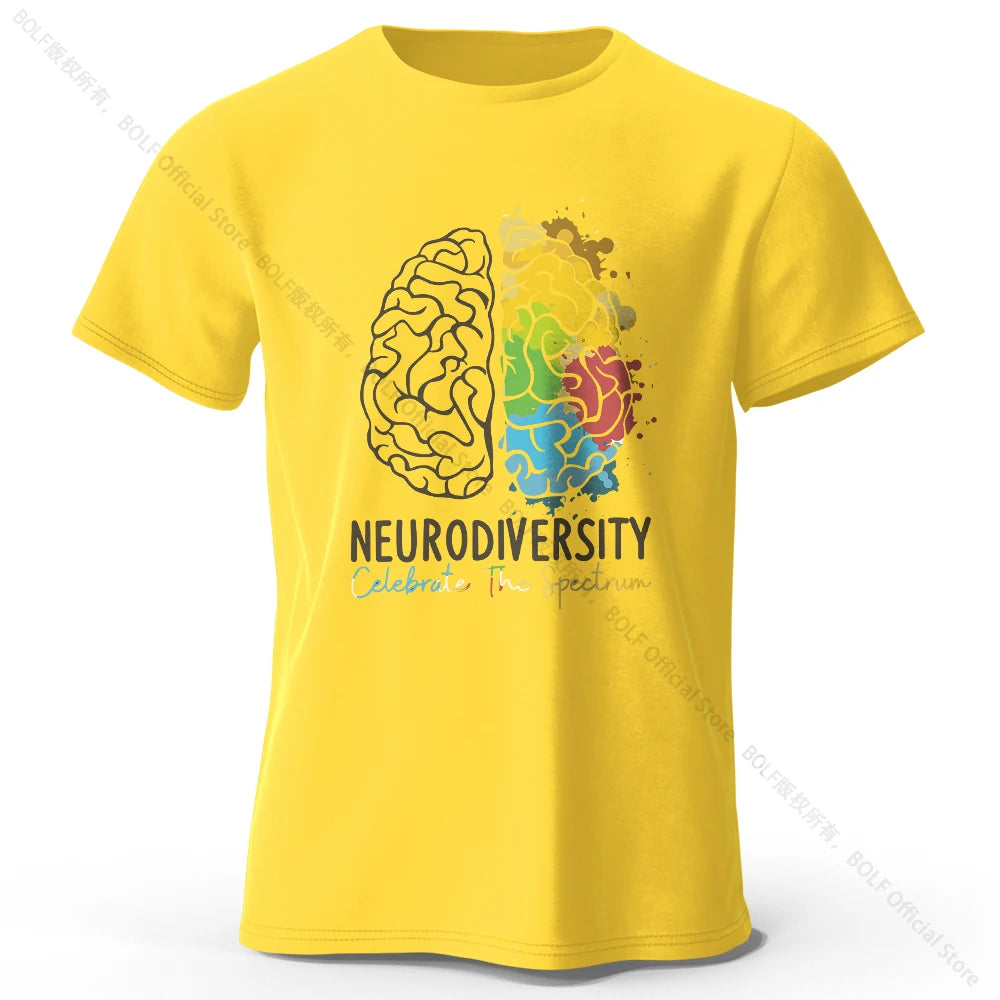 Creative Mind Map Printed 100% Cotton T-Shirt