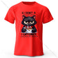 Coffee Loving Cat Print 100% Cotton T-Shirt