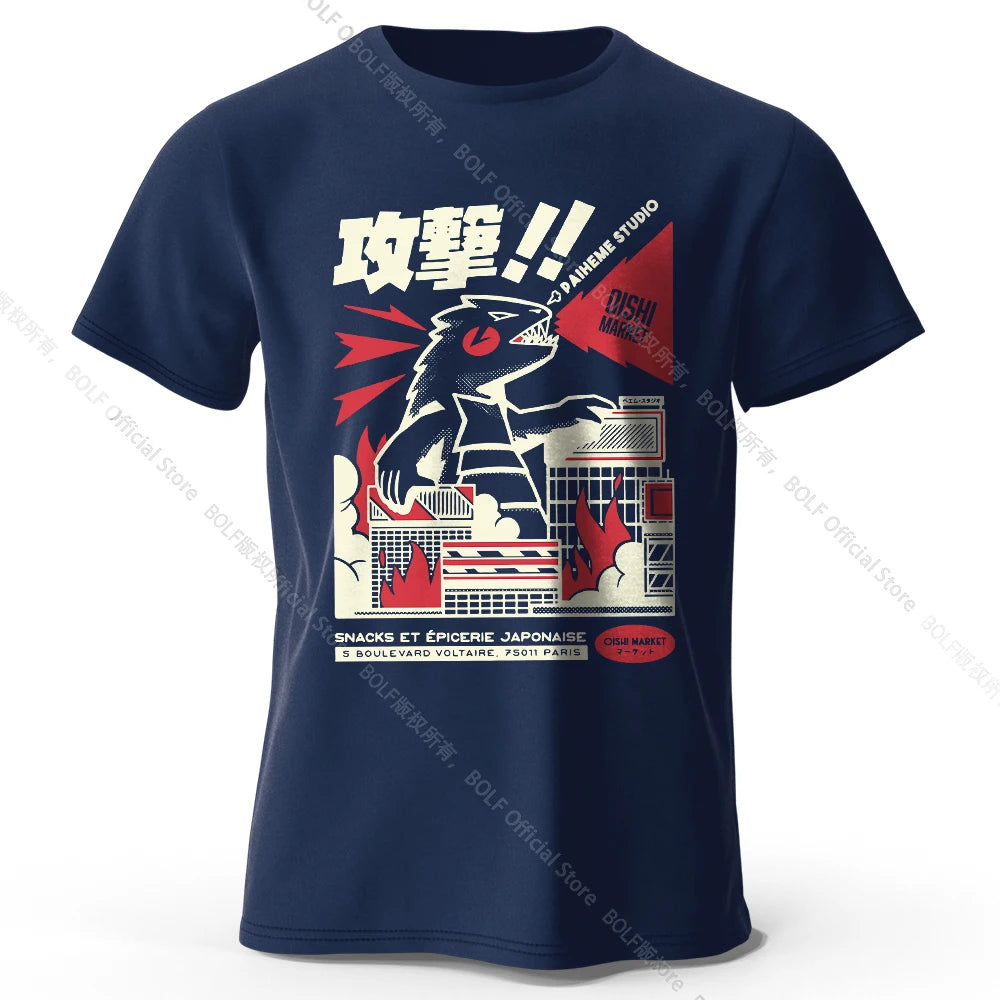 Urban Anime Dinosaur – Unisex Graphic T-Shirt
