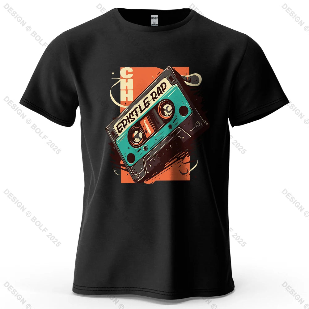 Cassette Tape Retro Music Oversized T-Shirt