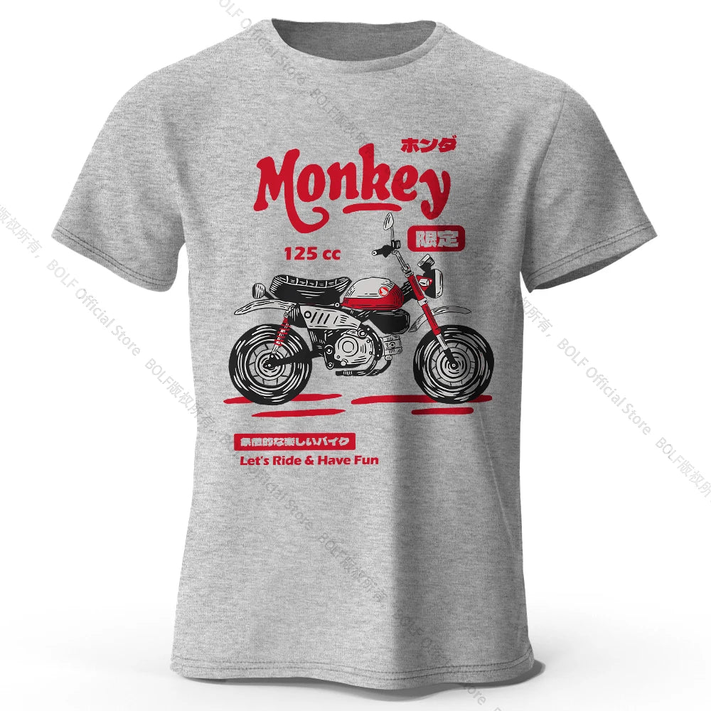 Vintage Motorcycle Sketch – 100% Cotton Unisex T-Shirt