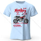 Vintage Motorcycle Sketch – 100% Cotton Unisex T-Shirt