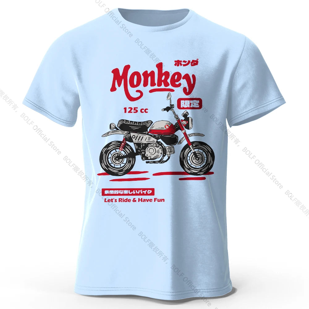 Vintage Motorcycle Sketch – 100% Cotton Unisex T-Shirt