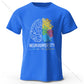 Creative Mind Map Printed 100% Cotton T-Shirt