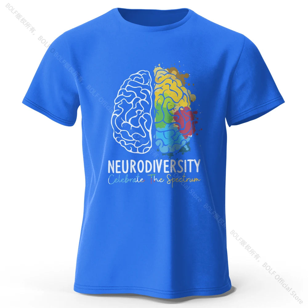Creative Mind Map Printed 100% Cotton T-Shirt
