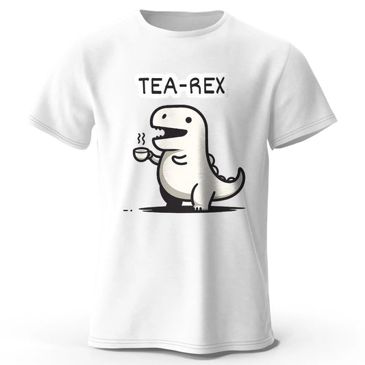 Men's Tea-Rex Dinosaur Printed 100% Cotton T-Shirt