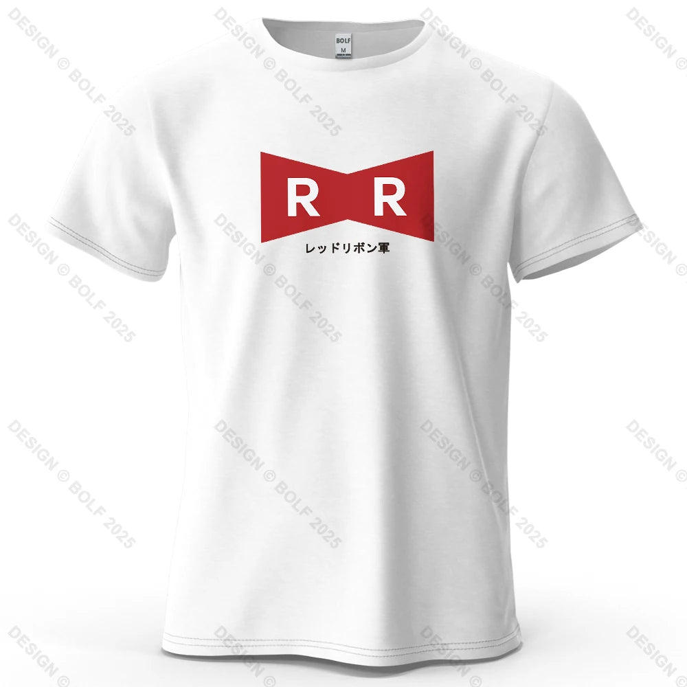 Red Ribbon Army – Oversized Unisex Cotton T-Shirt