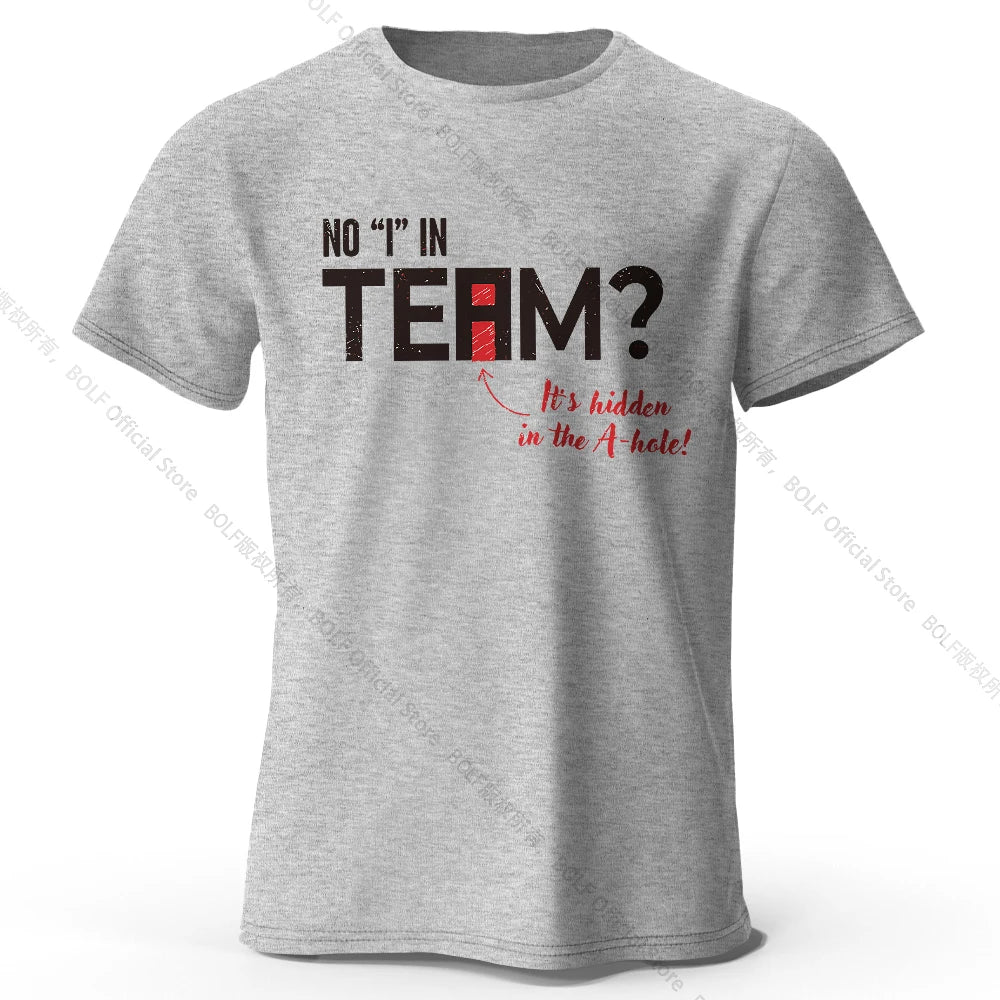 No I in Team – Oversized Unisex Cotton T-Shirt