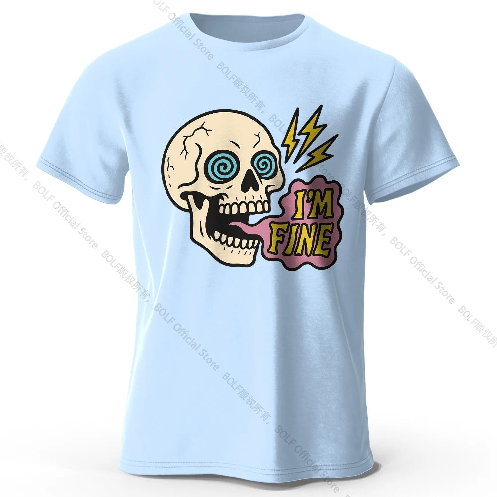 I Am Fine Cotton T-Shirt