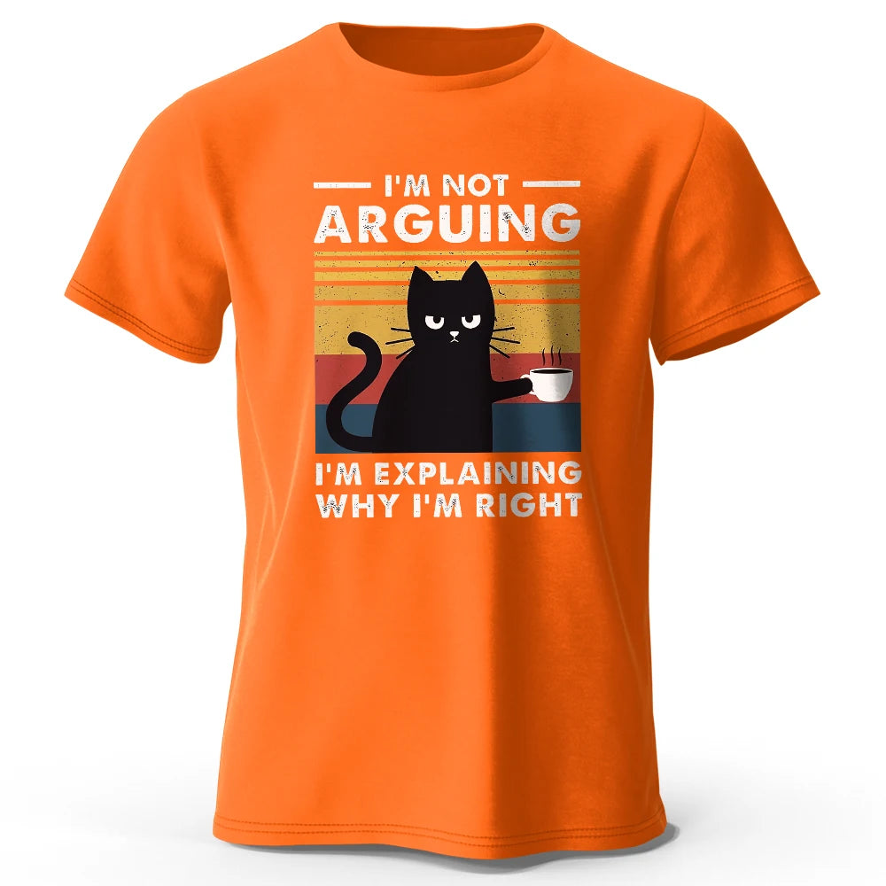 I Am Not Arguing – Oversized Unisex Cotton T-Shirt