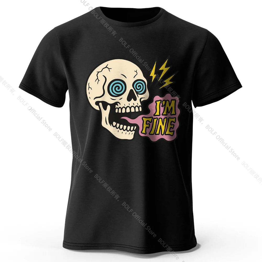 I Am Fine Cotton T-Shirt