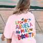 La Abuela Más Bonita Printing T Shirt Female Summer Fashion Clothes Street Breathable Short Sleeve Casual Hip Hop T-Shirts Women