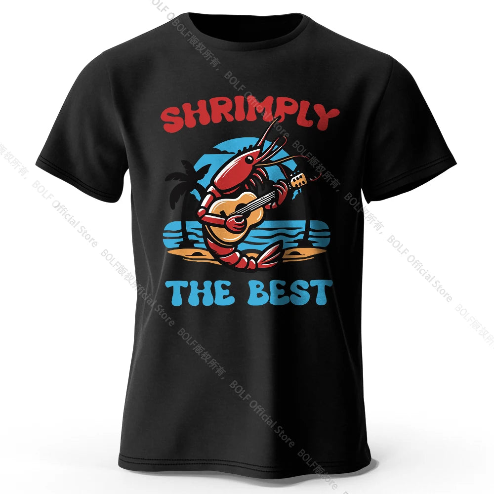 Shrimply The Best – Oversized Unisex Cotton T-Shirt
