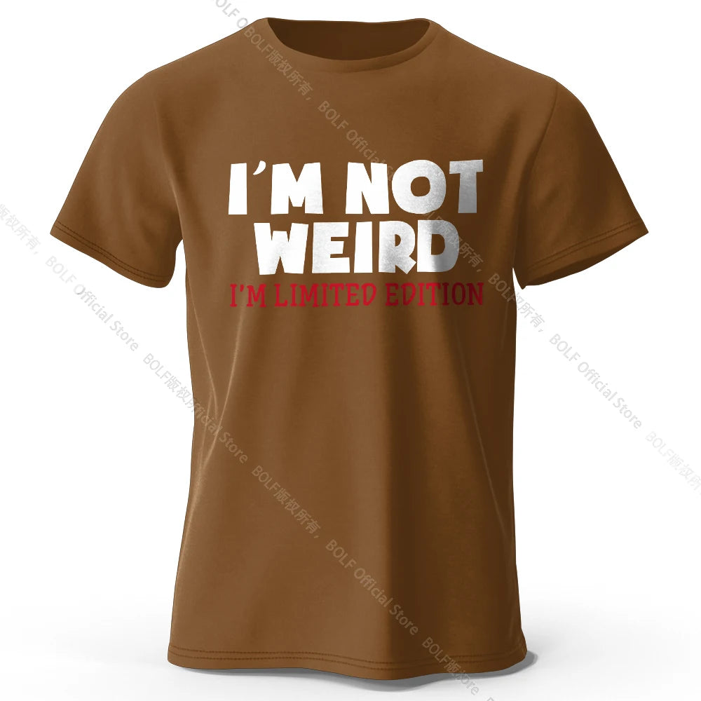 I Am Not Weird – Oversized Unisex Cotton T-Shirt