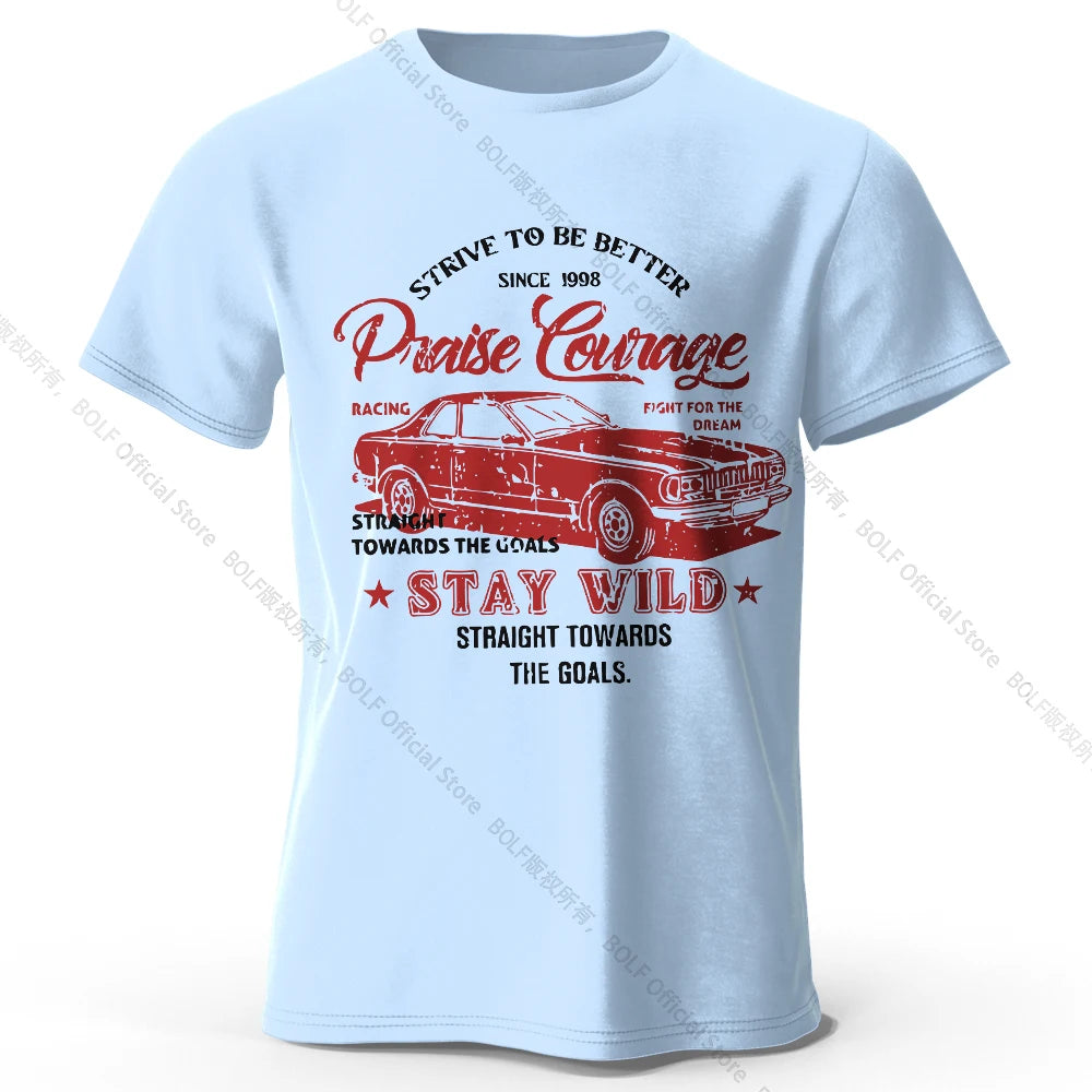 Old Car Print – Oversized Unisex Cotton T-Shirt