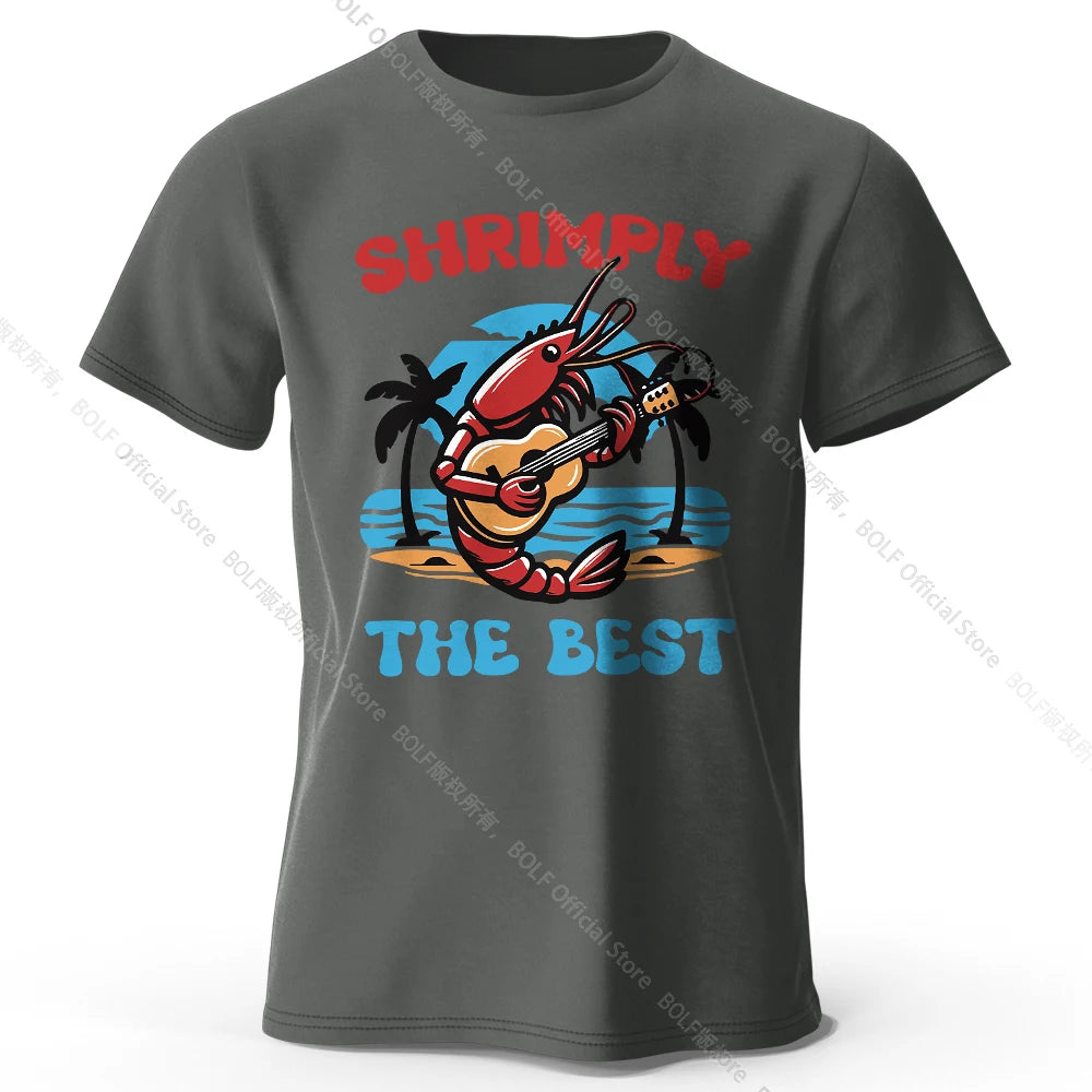 Shrimply The Best – Oversized Unisex Cotton T-Shirt