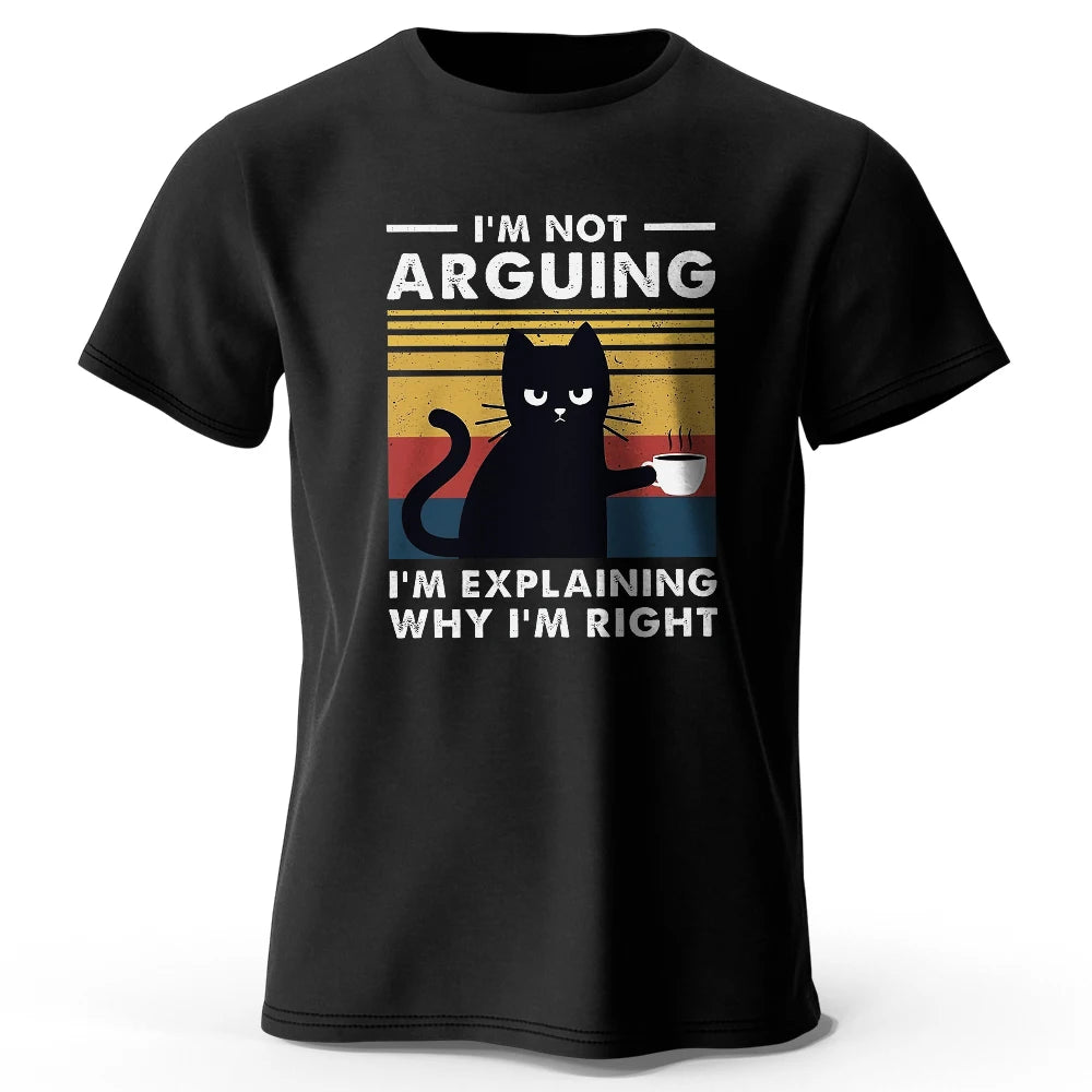 I Am Not Arguing – Oversized Unisex Cotton T-Shirt