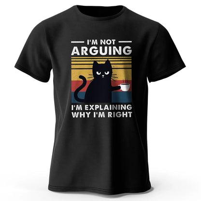 I Am Not Arguing – Oversized Unisex Cotton T-Shirt