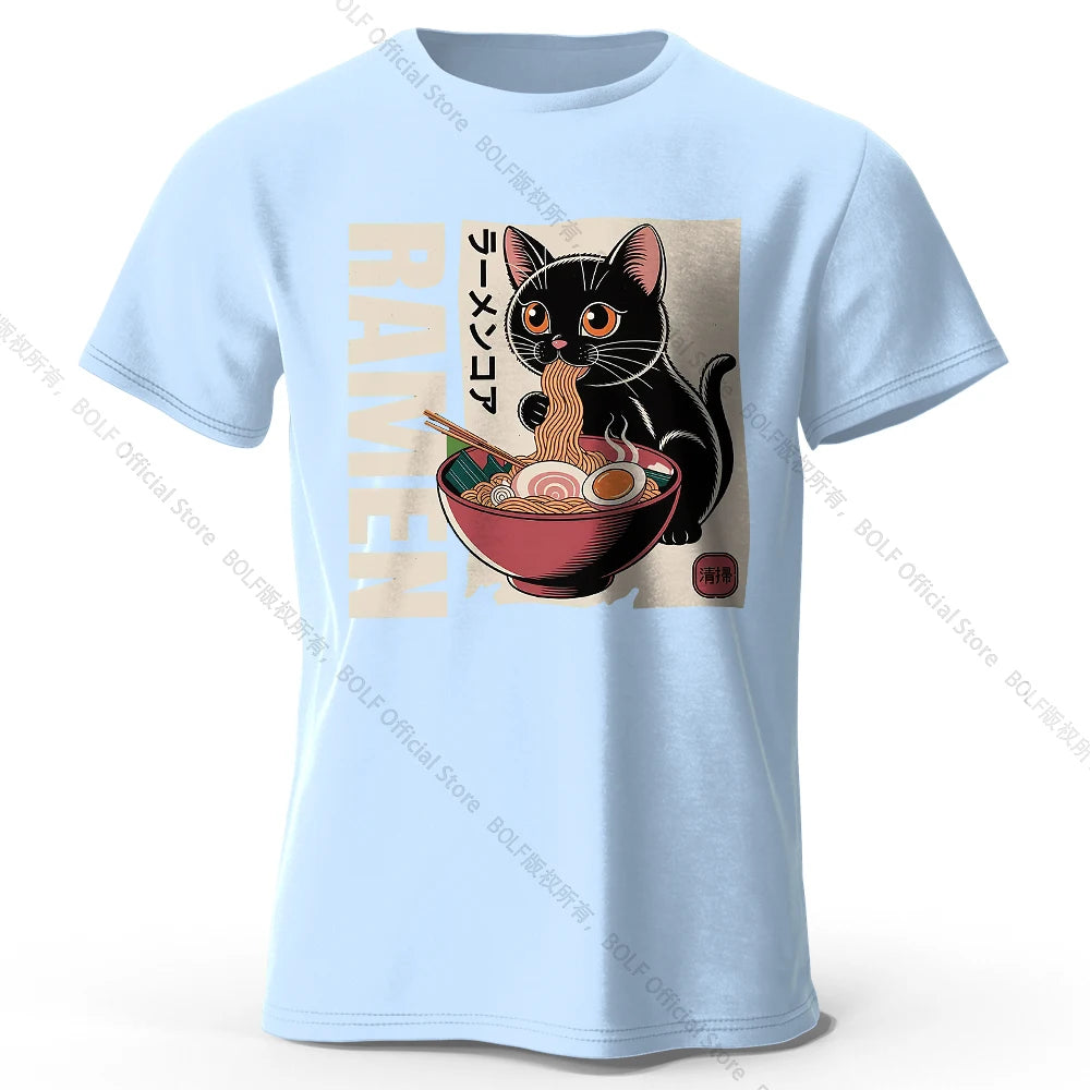 Ramen Print – Oversized Unisex Cotton T-Shirt