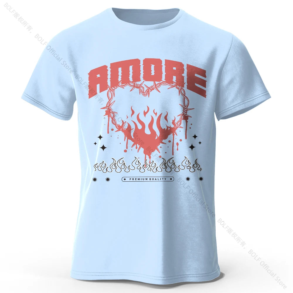 Urban Graffiti Printed 100% Cotton T-Shirt