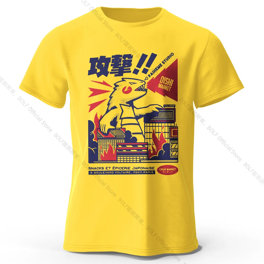 Urban Anime Dinosaur – Unisex Graphic T-Shirt
