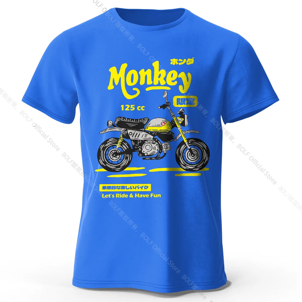 Vintage Motorcycle Sketch – 100% Cotton Unisex T-Shirt