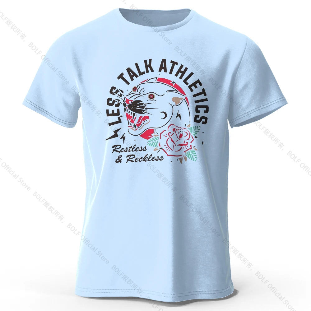 Less Talk Athletics – Oversized Unisex Cotton T-Shirt