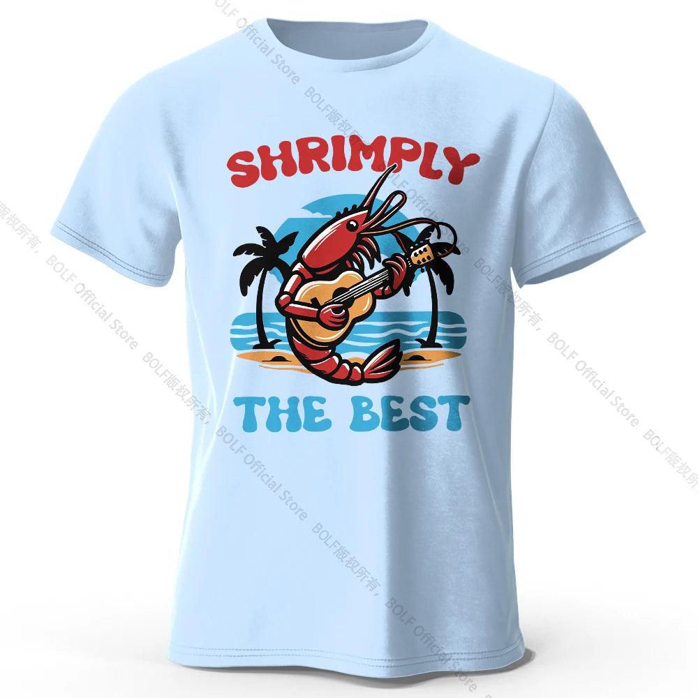 Shrimply The Best – Oversized Unisex Cotton T-Shirt