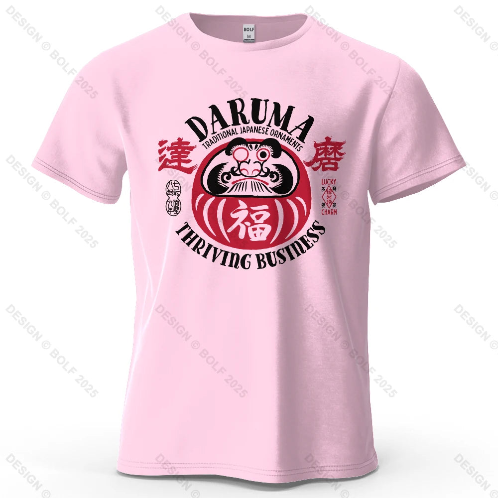 Daruma Traditional Decor Oversized Graphic T-Shirt