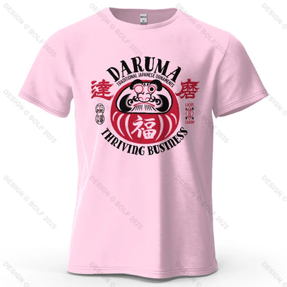 Daruma Traditional Decor Oversized Graphic T-Shirt