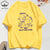 Summer T-Shirts Cotton Women I Was Dilly Dallying Funny Sheep Prints T Shirt Comfortable Loose O-Neck Tops Casual Womans Clothes