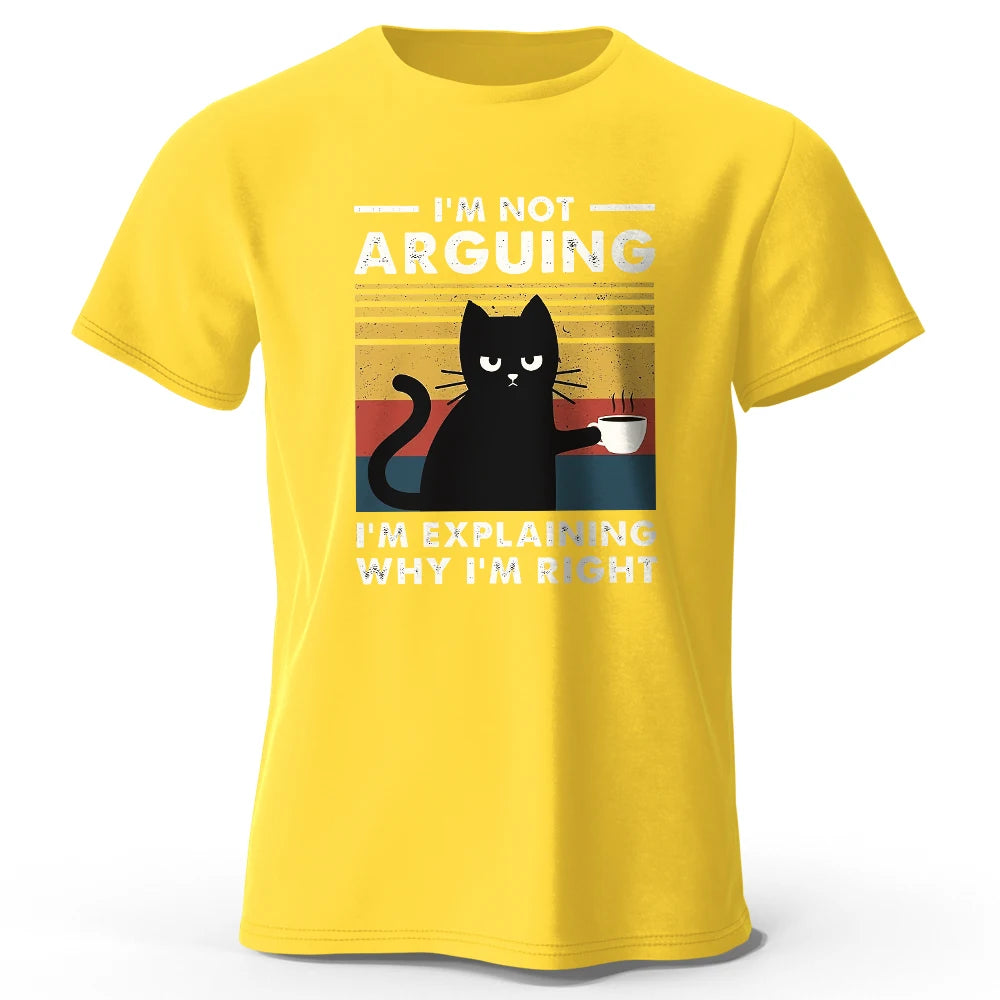 I Am Not Arguing – Oversized Unisex Cotton T-Shirt