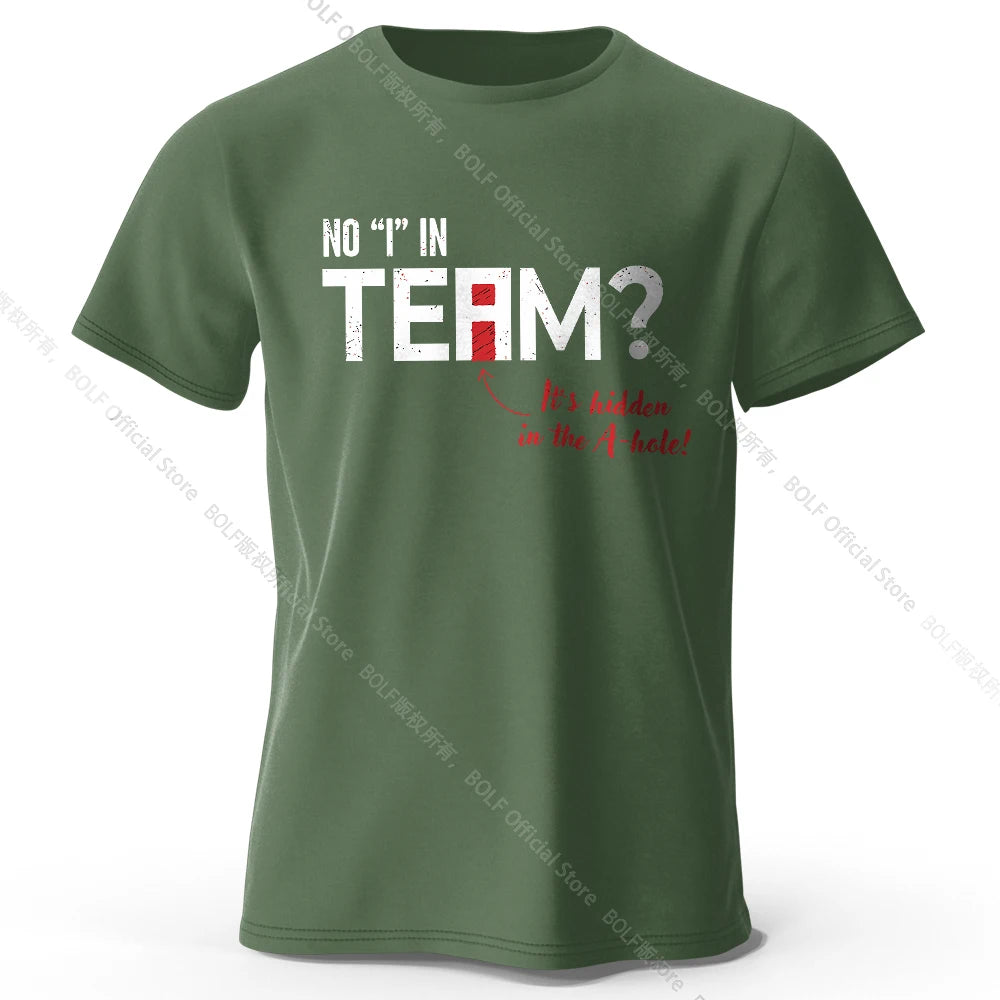 No I in Team – Oversized Unisex Cotton T-Shirt