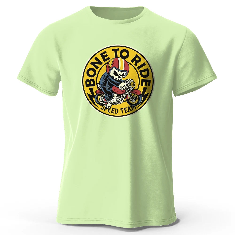 Bone To Ride Print, Men's Novel Graphic Design T-shirt