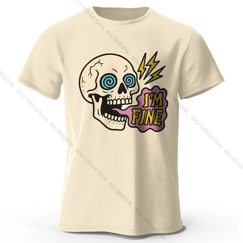 I Am Fine Cotton T-Shirt