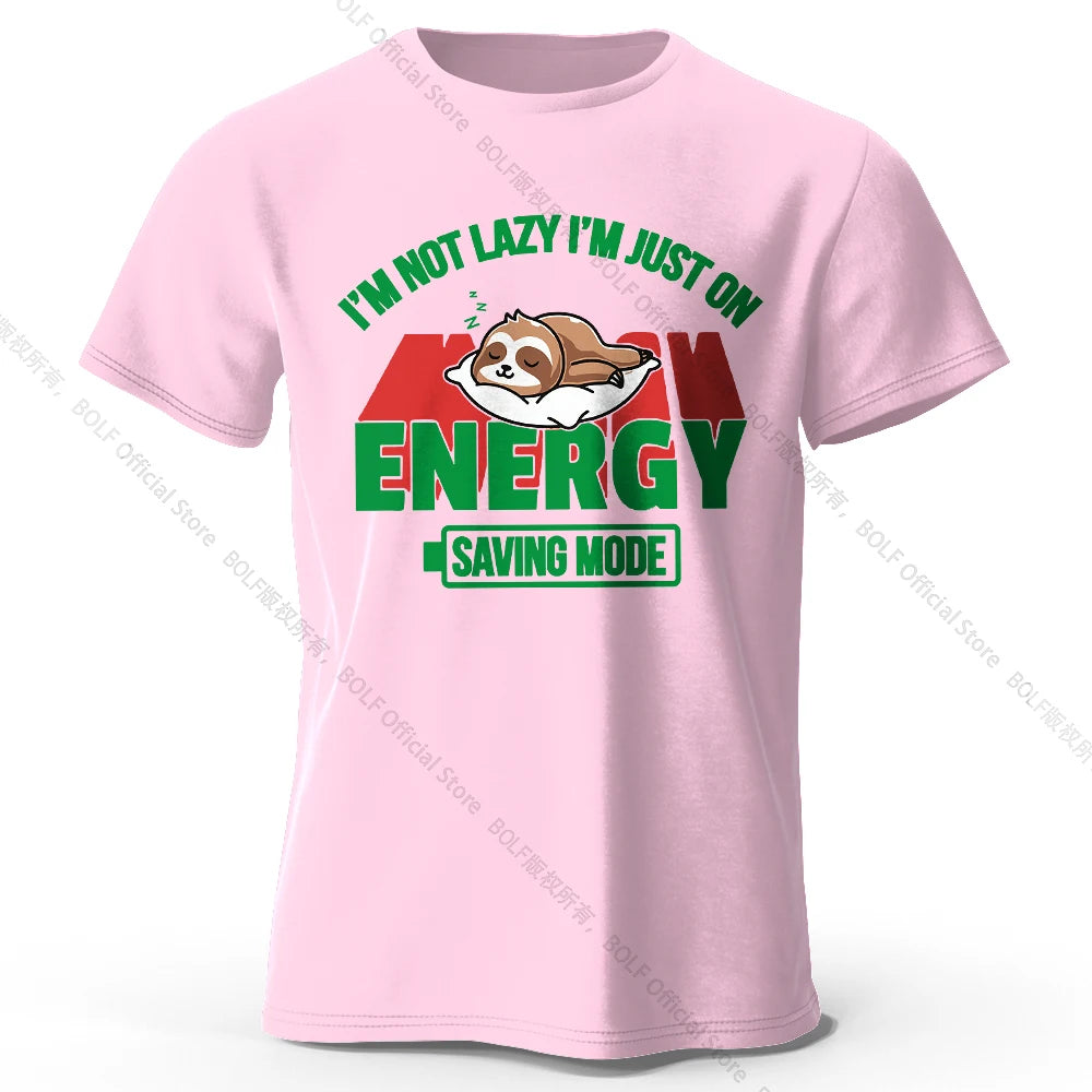 Saving Mode – Oversized Unisex Cotton T-Shirt