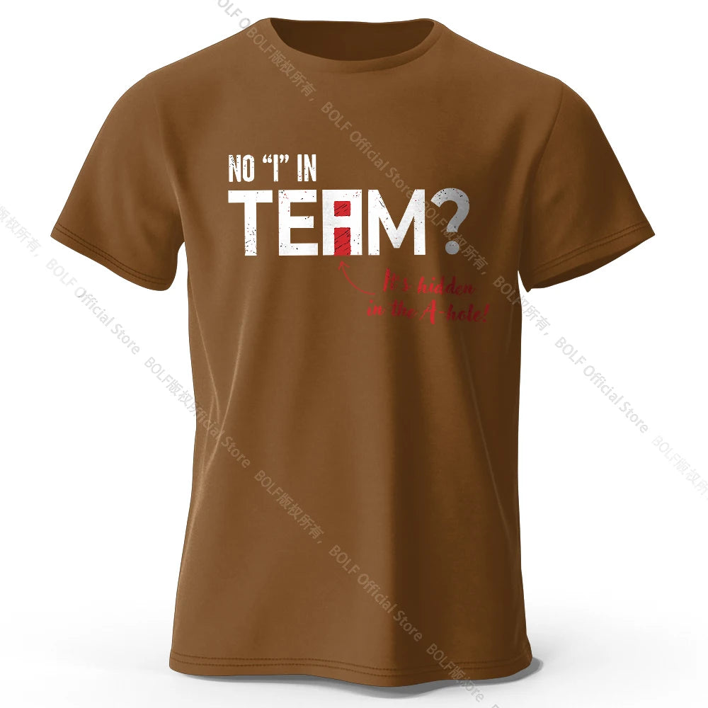 No I in Team – Oversized Unisex Cotton T-Shirt