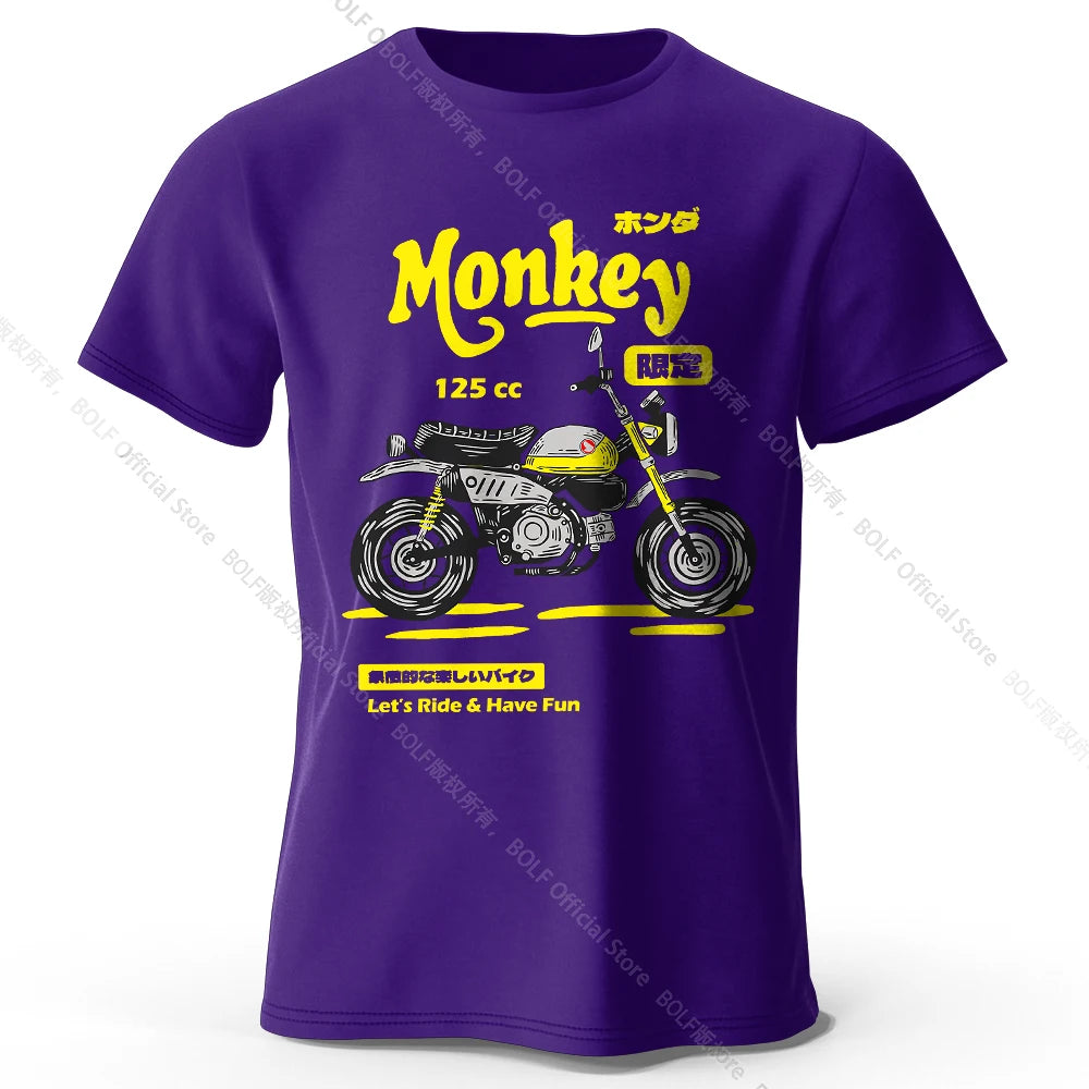 Vintage Motorcycle Sketch – 100% Cotton Unisex T-Shirt