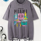 Greetings From Miami Women's Cotton Washed T-Shirt Oversized