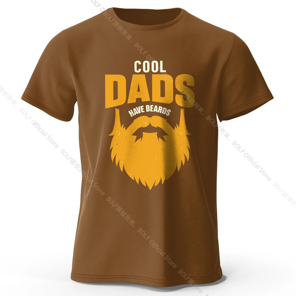 Cool Dad With Beards – Oversized Unisex Cotton T-Shirt