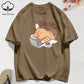 100% Cotton Womens T-Shirts Summer Fun Cat I'M Ok Printing T Shirt Comfortable Soft O-Neck Tops Holiday Casual Womans Clothes