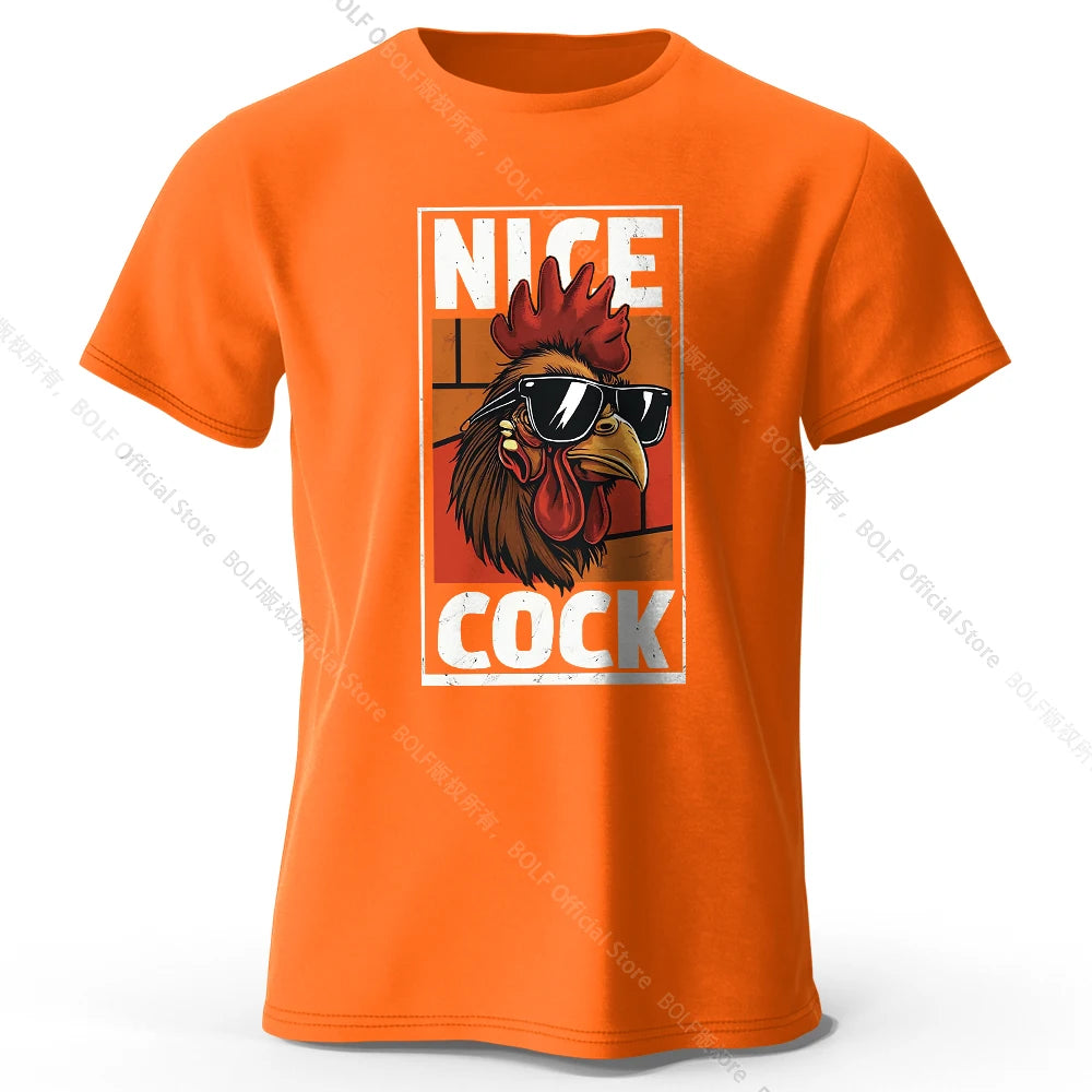 Nice Rooster – Oversized Unisex Cotton T-Shirt