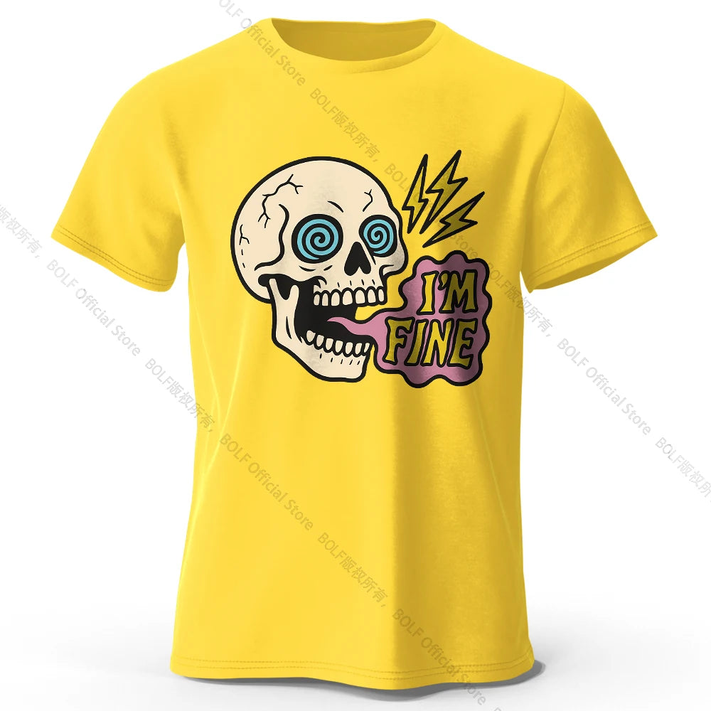 I Am Fine Cotton T-Shirt