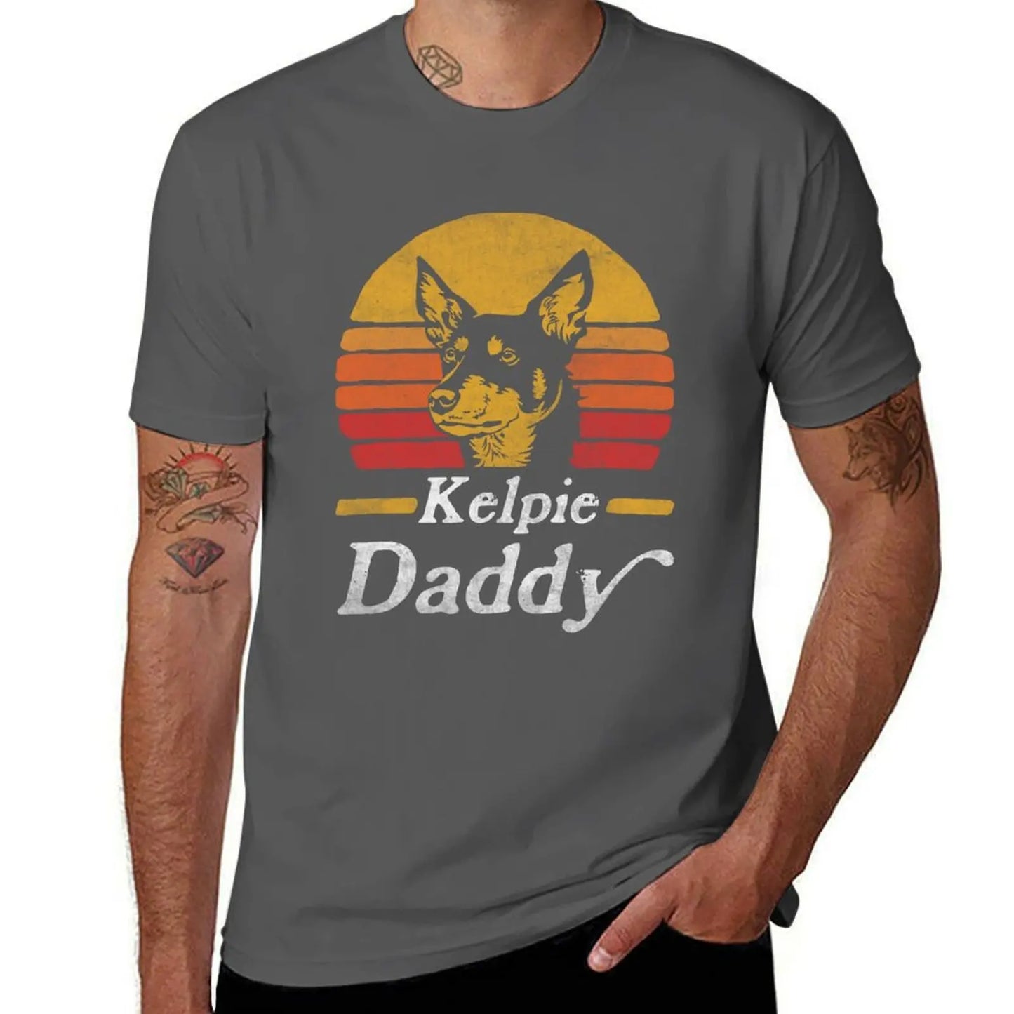Australia Day Kelpie Daddy T-Shirt - Premium Cotton